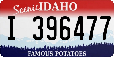 ID license plate I396477