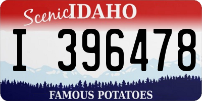 ID license plate I396478