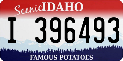 ID license plate I396493