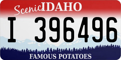 ID license plate I396496