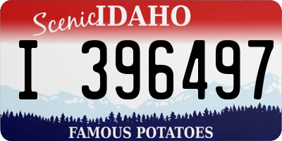 ID license plate I396497