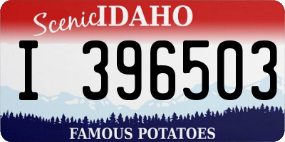 ID license plate I396503