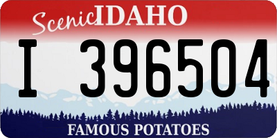 ID license plate I396504
