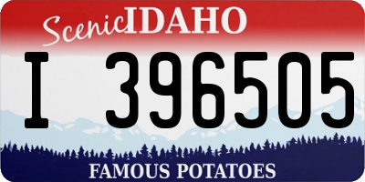 ID license plate I396505