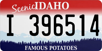 ID license plate I396514