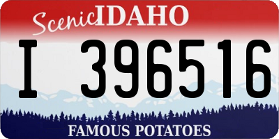 ID license plate I396516
