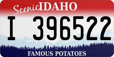 ID license plate I396522