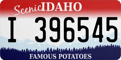 ID license plate I396545