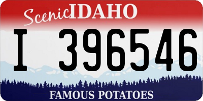 ID license plate I396546