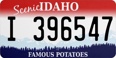 ID license plate I396547