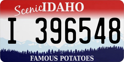 ID license plate I396548