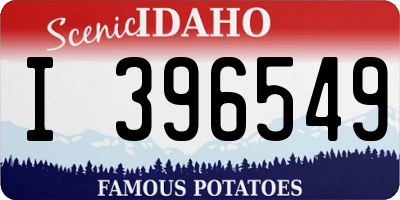 ID license plate I396549