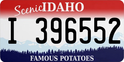 ID license plate I396552