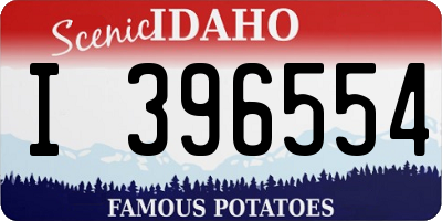 ID license plate I396554