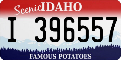 ID license plate I396557