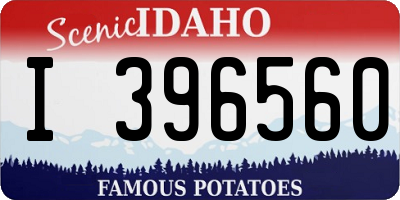 ID license plate I396560