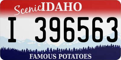 ID license plate I396563