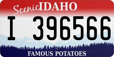 ID license plate I396566