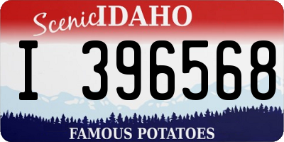 ID license plate I396568