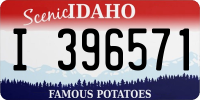 ID license plate I396571