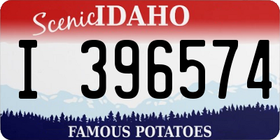ID license plate I396574