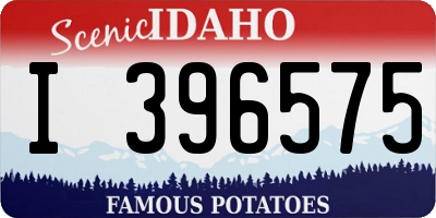 ID license plate I396575