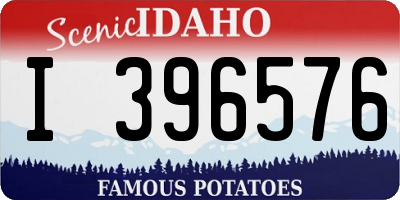 ID license plate I396576