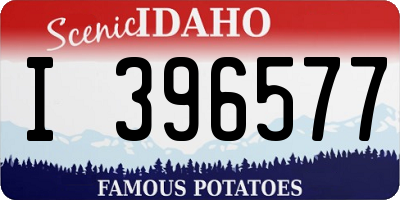 ID license plate I396577