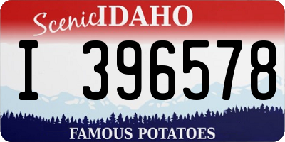 ID license plate I396578