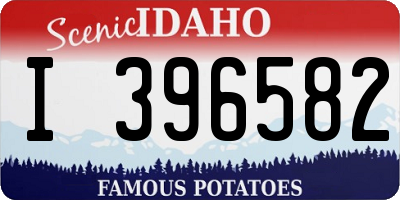 ID license plate I396582