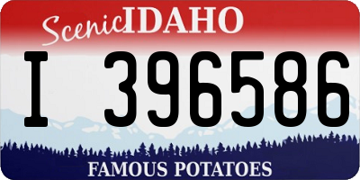 ID license plate I396586