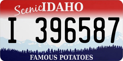 ID license plate I396587
