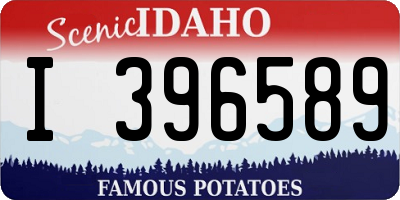 ID license plate I396589