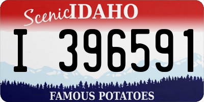 ID license plate I396591