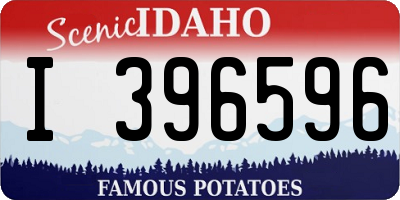 ID license plate I396596