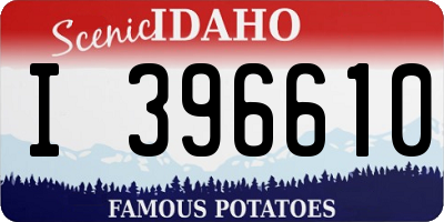 ID license plate I396610