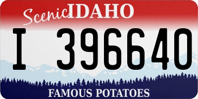 ID license plate I396640