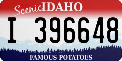 ID license plate I396648
