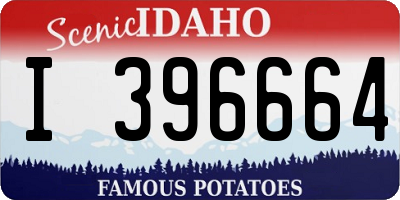 ID license plate I396664