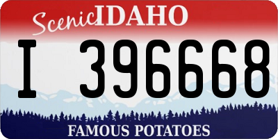 ID license plate I396668