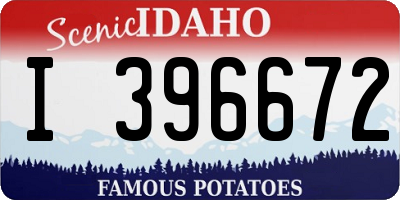 ID license plate I396672