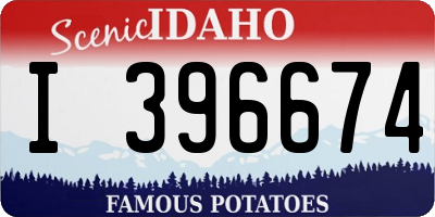 ID license plate I396674