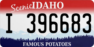 ID license plate I396683