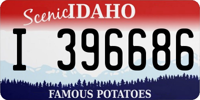 ID license plate I396686
