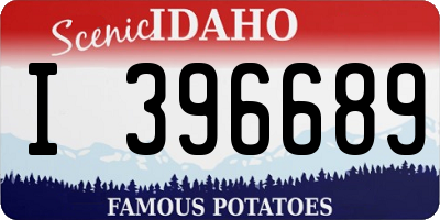 ID license plate I396689