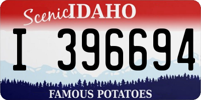 ID license plate I396694