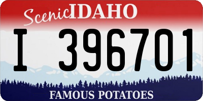 ID license plate I396701