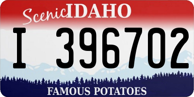 ID license plate I396702