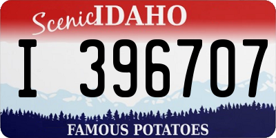ID license plate I396707