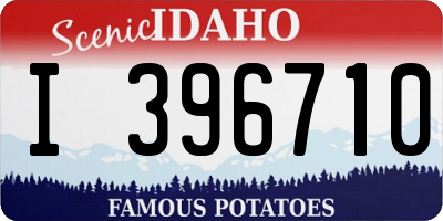 ID license plate I396710